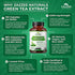 Zazzee Extra Strength Green Tea 20:1 Extract, 6000 mg Strength, 150 Vegan Capsules, 50% EGCG, 98% Polyphenols and 80% Catcehins, Potent 20x Extract, Up to 5 Month Supply, Vegan, All-Natural